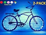 Bike Wheel / Lights (2 PACK)- Colorful Light Accessory For Bike - Perfect For Burning Man / Festivals (Blue)