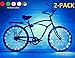 Bike Wheel / Lights (2 PACK)- Colorful Light Accessory For Bike - Perfect For Burning Man / Festivals (Blue)