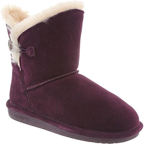 BearPaw Womens Rosie Winter Boot Plum Size 6