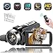 Video Camera Camcorder,Vlogging Camera Recorder for Youtube Full HD 1080P 30FPS 16X Digital Zoom Vlog Camera Support Night Vision Pause Function Time Lapse & Motion Detection