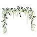 Luyue Wisteria Artificial Flowers 4.6ft Hanging Flowers Garland Vine for Wedding Party Home Decoration in Off White