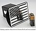 eVerHITCH USA Flag Metal Trailer Hitch Cover Plug (Fits 2