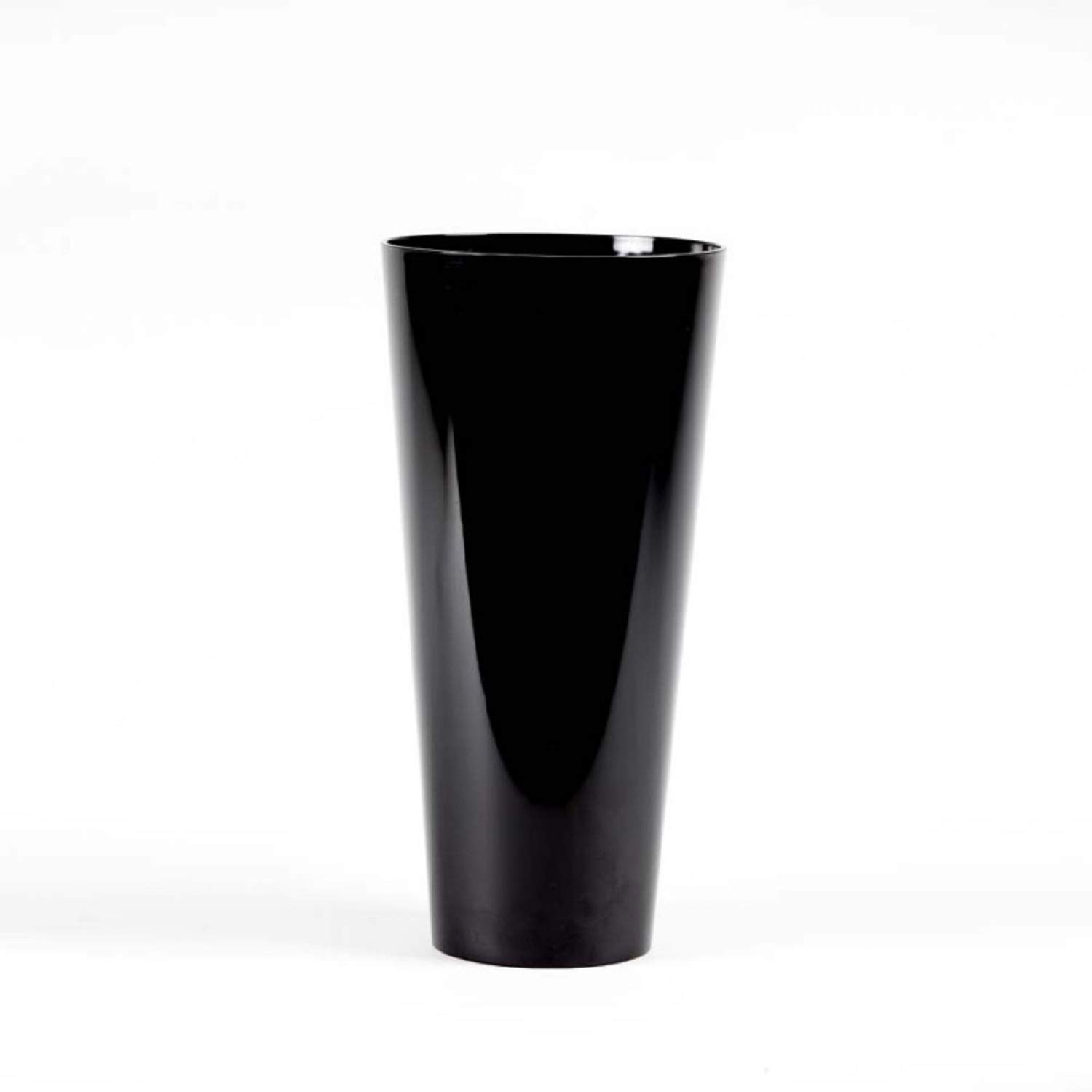 Conical Acrylic Plastic Vase 35cm Height (Black)