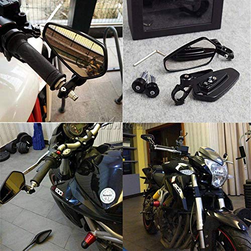 Yizhet 1 paar universele fiets achteruitkijkspiegel voor motorfietsen, 7/8 inch stuur CNC aluminium 360 ° draaibaar en… - Image 6