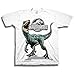 Jurassic World Boys' Big 2 Blue Raptor Short Sleeve T-Shirt, White, S