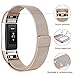 SWEES Metal Bands Compatible Fitbit Charge 2, Stainless Steel Metal Magnetic Replacement Wristband Small & Large (5.5