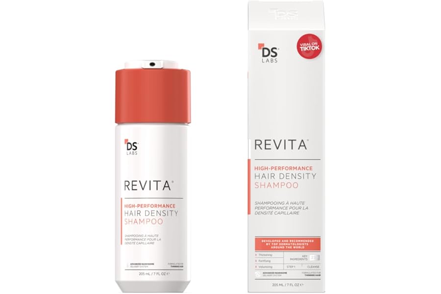 DS Labs Revita Shampoo, 205 mL – Scalp Refreshing Cleanse for Fuller Looking, Volumizing, Lightweight Hydration, Sulfate & Silicone Free, Color Safe, For Men & Women