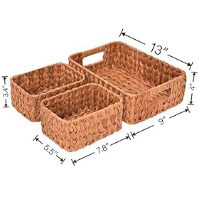 GRANNY SAYS Bathroom Baskets for Organizing, Wicker Storage Baskets for Bathroom, Bathroom Counter Storage, Toilet… 51kDsO MFL