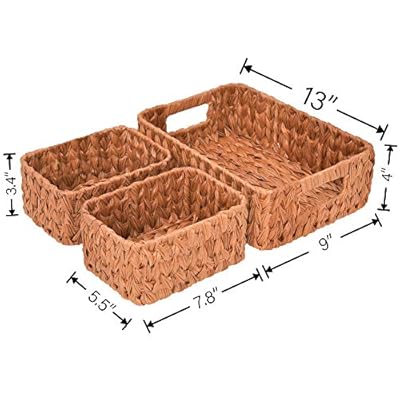 GRANNY SAYS Bathroom Baskets for Organizing, Wicker Storage Baskets for Bathroom, Bathroom Counter Storage, Toilet… 51kDsO MFL