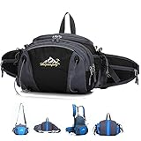 Hiking Waist Pack, MALEDEN Outdoor Water Resistant Lumbar Pack Bag with Water Bottle Holder and Shoulder Backpack for Camping Cycling Hunting and Travel Fanny Pack for Women Men