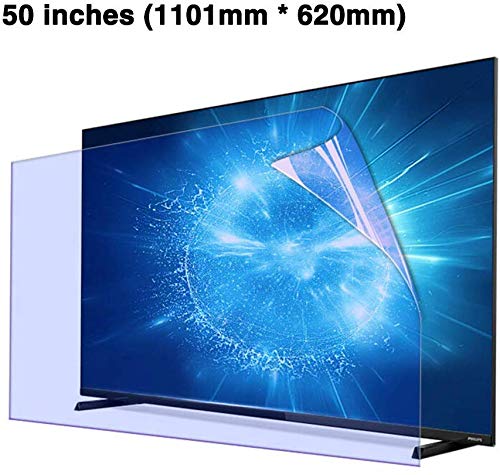 CFJKN 50inch TV Screen Protector Anti-Glare, Anti Blue Light Super Clear Screen Protector Computer Privacy Screen Filter for Widescreen Desktop,A_1101x620mm