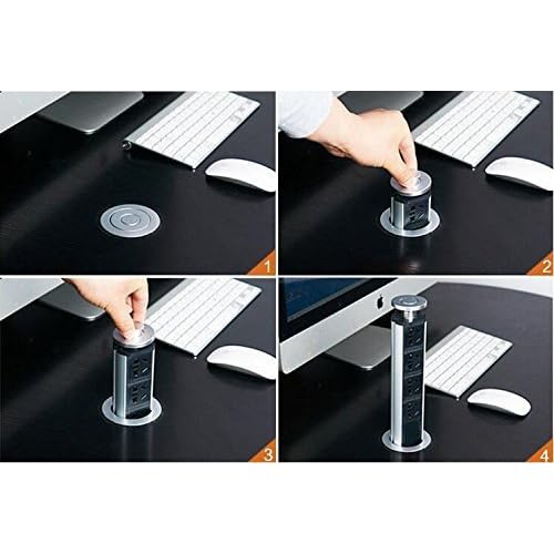Pulling Pop Up Outlets Desktop Kitchen Island Countertop Power