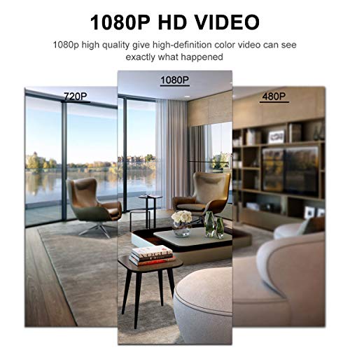 Hidden Camera Wall Clock Camera WIFI Spy Camera, NANIBO 1080P Nanny Cam DVR with Motion Detection,Real-Time Covert Clock Security Camera Monitor for Home and Office