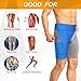 Hip Brace and Groin Support, Adjustable Neoprene Compression Wrap for Pulled Groin Thigh Hamstring Quad Pain Relief Recovery Hip Joint Injury Brace Fits Men and Women（Blue）
