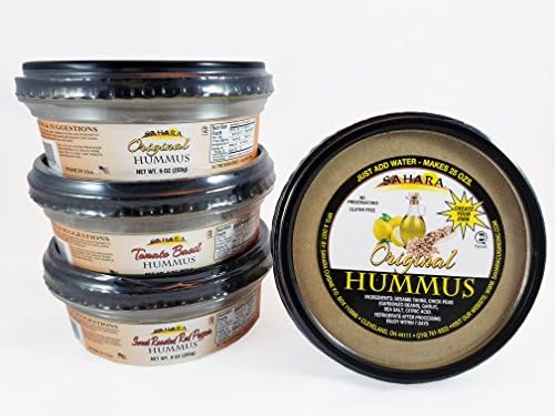 Instant, All Natural Hummus (4 Pack) - Assorted Flavor Hummus Kits