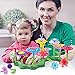 HoToy Kids Toys Flower Building Toy Set, Garden Building Blocks Playset for Girls Boys, 46 PCS with 11 Colors Educational Toys Creative for Decoration and Play Ages 3 & Up