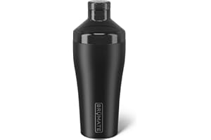 BrüMate Cocktail Shaker 22oz Insulated Stainless Steel Shaker - 100% Leakproof - No Condensation (Matte Black)