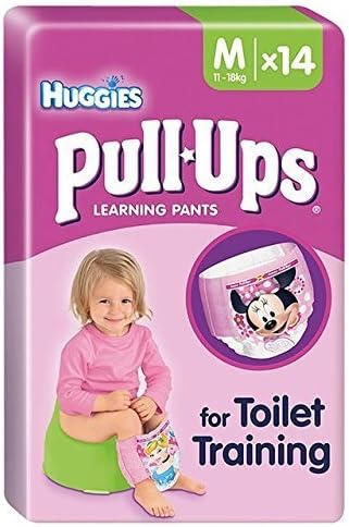 Huggies Medium Pull-Ups for Girls 14 per pack
