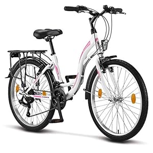 Licorne Bike Stella Premium City Bike in 24,26 en 28 inch: een fiets voor meisjes, jongens, dames en heren, met 21…