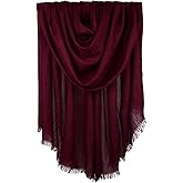 Iristide Women Summer Scarfs Large Long Lightweight Linen Beach Gauze Shawl Wrap 75”×43”