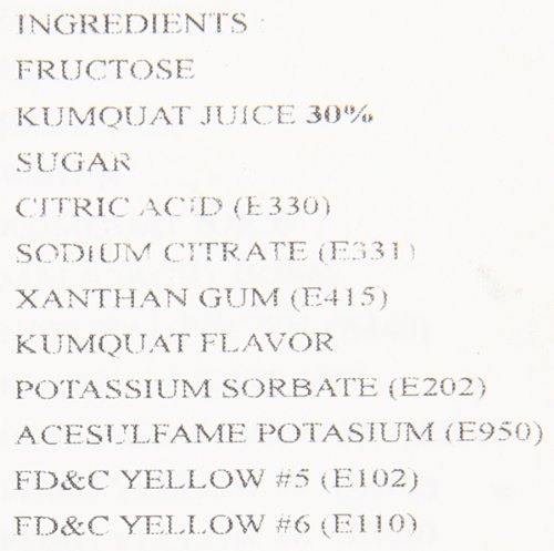 Possmei Flavored Syrup, Kumquat, 5.5 Pound