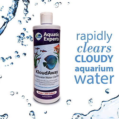KloudAway Freshwater Aquarium Water Clarifier - Clears Cloudy Water, Water Clarifier for Fish Tank, Made in USA (2 Pack)