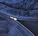 Kpblis Removable Duvet Cover for Weighted Blanket 48 x 72, Super Soft Plush Duvet Cover, JUST Cover, Navy Blue