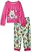 Komar Kids Girls' Big Girls' Owl Love 2pc Sleepwear Set, Iced Sage, 2T