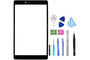 T Phael Black Outer Front Screen Glass Replacement for Samsung Galaxy Tab A 8.0 Wi-Fi 2019 SM-T290 T290 (NOT Include LCD and Touch digitizer)