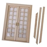 1/12 Dollhouse Miniature Exterior Door 28 Panel
