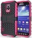 Cocomii Hand Grenade Galaxy S5 Active Case, Slim Thin Matte Vertical & Horizontal Kickstand Reinforced Drop Protection Fashion Phone Case Bumper Cover Compatible with Samsung Galaxy S5 Active (Pink)