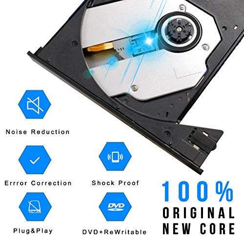 2019 Super Speed USB 3.0 External DVD Drive Portable CD/DVD -RW Drive Slim External Superdrive Burner Support PC Desktop Laptop
