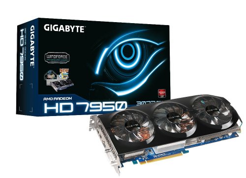 Gigabyte AMD Radeon HD 7950 3GB GDDR5  DVI-I/HDMI/2x Mini-Displayport PCI-Express Graphic Card GV-R795WF3-3GD