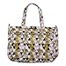 JuJuBe Super Be Large Everyday Lightweight Zippered Tote Bag, Classic Collection - Olive Juice
