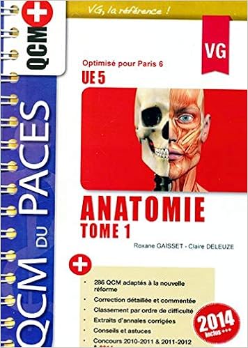 Amazon Fr Qcm Anatomie Tome 1 Gaisset Roxane Livres