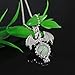 2 Pcs Mix Glowing Dragon Luminous Beads Pendant Necklace Alloy Jewelry Blue Green Linght 18 Inches