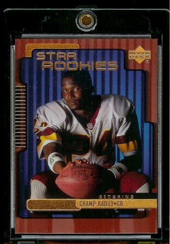 1999 Upper Deck Champ Bailey Rookie Washington Redskins Football Card - Mint Condition - Shipped In Protective ScrewDown Case!