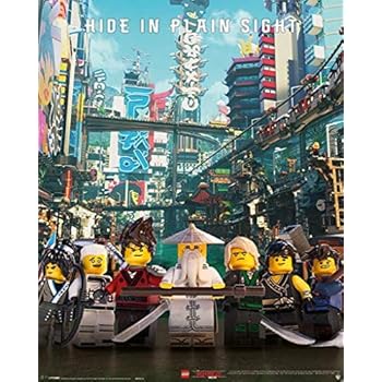 Pyramid International LEGOÂ Ninjago Movie (Hide in Plain Sight) - Mini Poster 40 x 50cm, Plastic/Glass, Multi-Colour, 40 x 50 x 1.3 cm