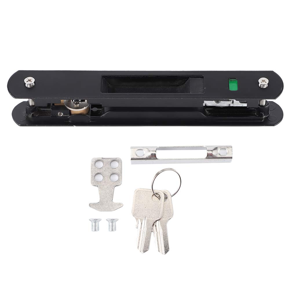 Single Sided Lock Catch, Sliding Door Window Hook Lock Modern Mobile Door Single Double Sided Lock Catch for Home