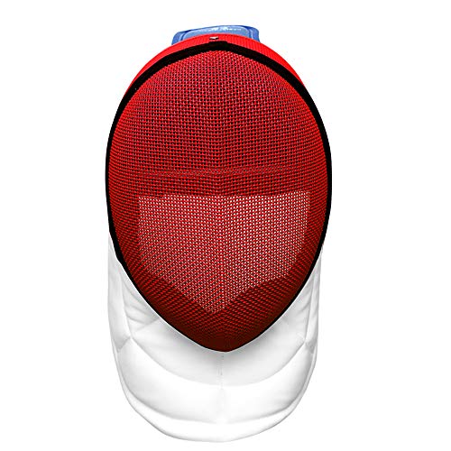 Unisex Washable 350N Fencing Mask for Epee (Red, XL)