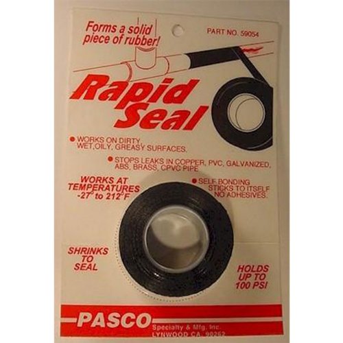 PASCO59054 1"x 16 Rapid Seal Tape, Works at -27° to 212°, 600V - 100 PSI Seal