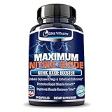 Core Vitality Nitric Oxide Supplement – Nitric Oxide Booster to Build Muscle & Strength Faster, Bigger Muscle Pumps, Workout Longer and Harder, Increase Stamina and Recovery, 100% Guaranteed