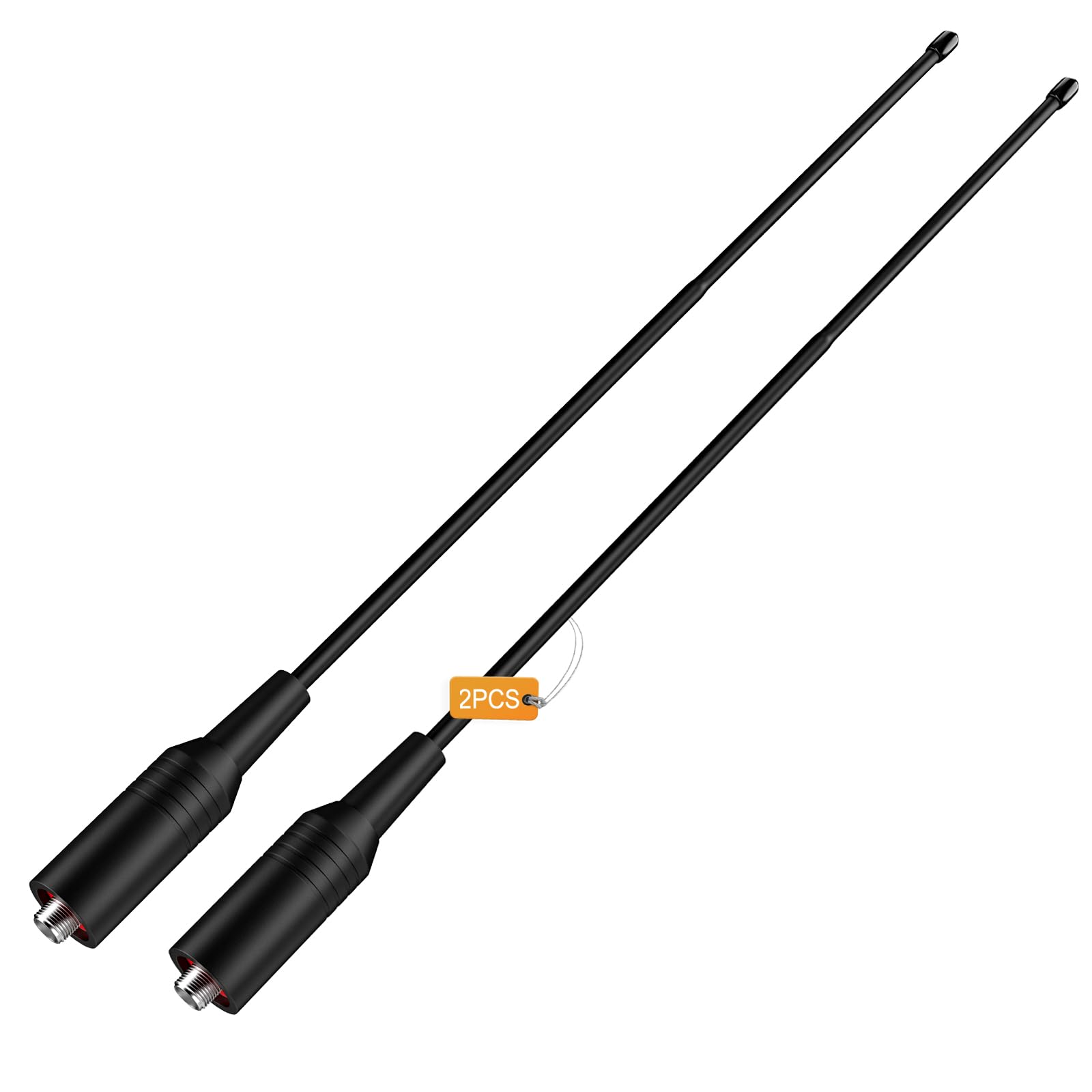 JUCJET 771 Walkie Talkie Antenna，SMA-Female Antenna U/V 136-174/400-470 Compatible with Two Way Radio BF-888S UV-5RE UV-5R K5 (2 Pcs)
