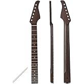 Electric Guitar Neck for Ib Style, 22 Fret 25.5 Inch Maple Rosewood Fingerboard Guitar Parts Replacement
