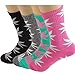 4pair-pack Marijuana Weed Leaf Printed Cotton High Socks, Mix Colors, fit for shoe size 7-11