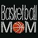 Iron on Hot Fix Rhinestone Motif Design Basketball Mom