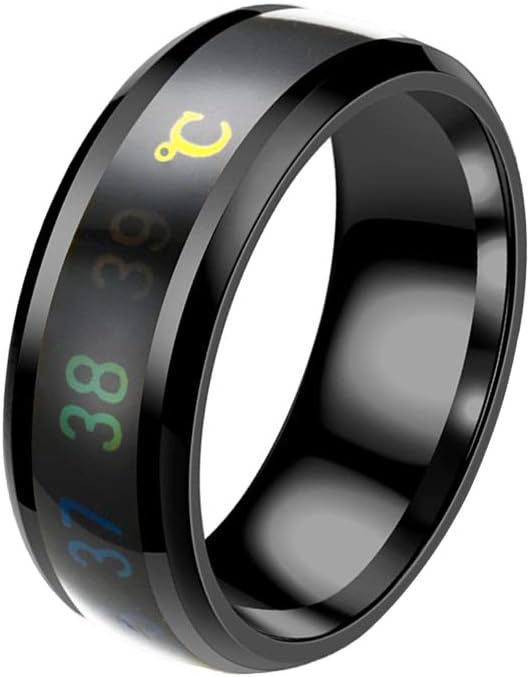Temperature Ring Mens Mood Ring Smart Finger Mood Ring Number Color Changing Ring Size No.11
