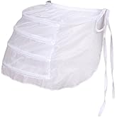 BBSET Victorian Double Pannier Hoop Skirt -Marie Antoinetteite Costume Cage Pannier-Petticoat Skirt Crinoline