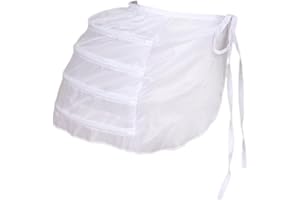 BBSET Victorian Double Pannier Hoop Skirt -Marie Antoinetteite Costume Cage Pannier-Petticoat Skirt Crinoline