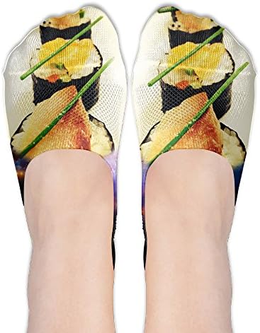 Japan Food Japanese Sushi Socks Boat Low Cut Thin No Show Deodorant Sock Non Slip For Women